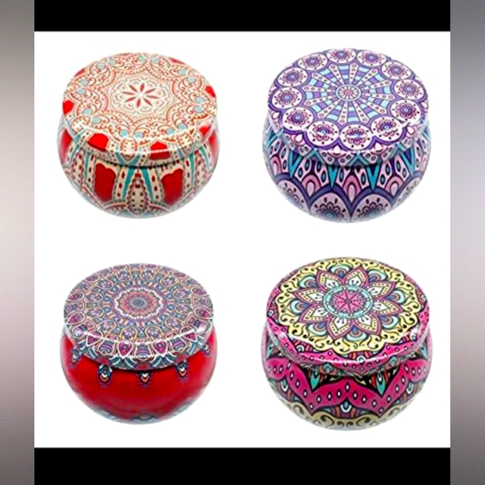 NWT Four Scented Candle Gift Set Natural Moroccan Style